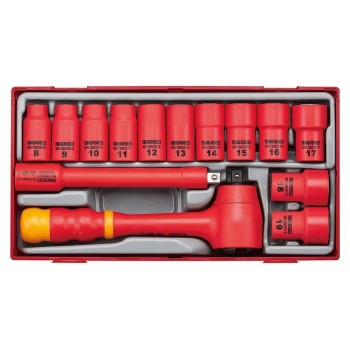 CHAVES DE CAIXA PROFISSIONAL ELECTRICISTA 1000 VOLTS TENG TOOLS